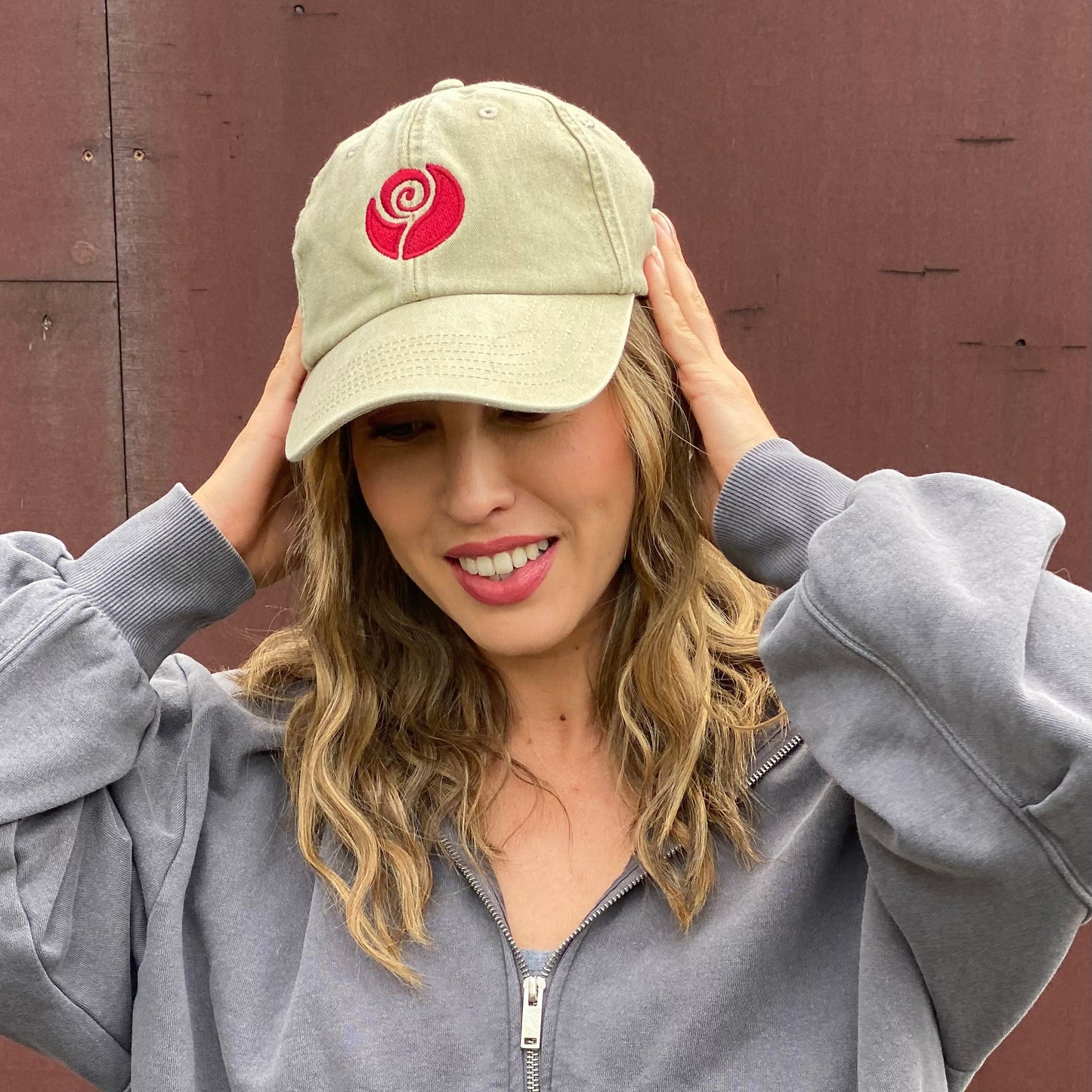 Rote Rosen Cap - Rose