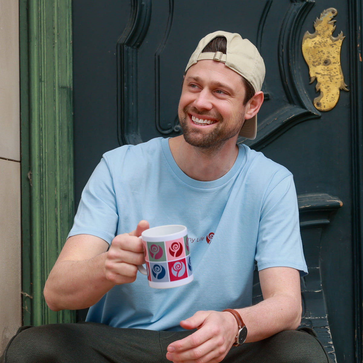 Rote Rose Tasse - Vierfelder