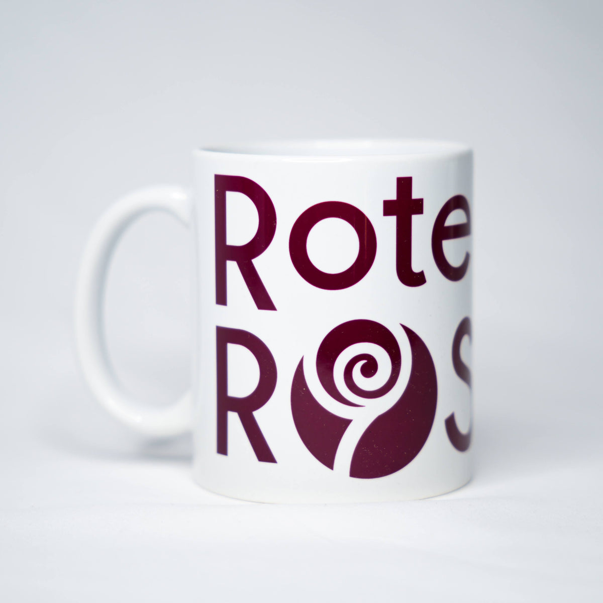 Rote Rosen Tasse - Logo