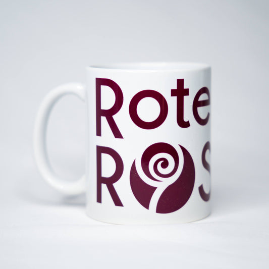 Rote Rosen Tasse - Logo